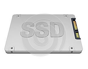 Solid State Drive (SSD) Isolated