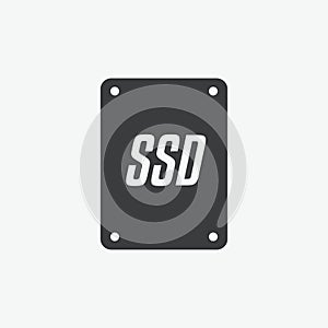 Solid State Drive Vector Icon