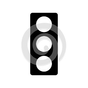 solid traffic light vector icon isolated on white background