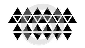 Solid Triangle Array Geometric Vector Pattern, vector design Generative AI