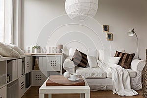 Solid white furniture