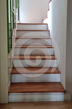 Solid wood stairs, home interior