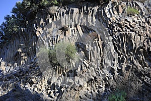 Solidified Lava Layers