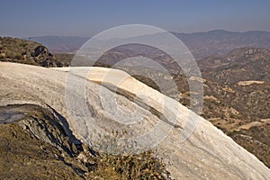 Solidified waterfall in Oaxaca, Mexico