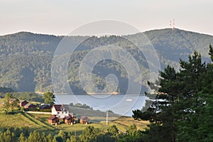 Solina lake in Bieszczady mountains