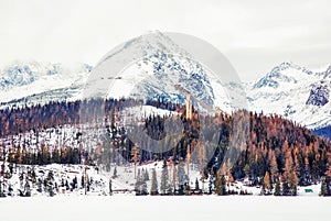 Solisko peak with springboard for ski jumping