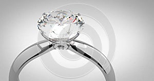 Solitaire diamond ring