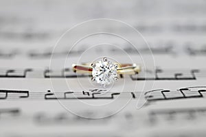 Solitaire engagement ring