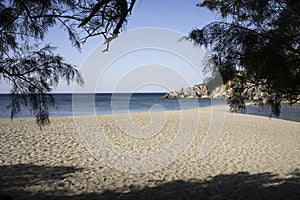 Solitary beach in the south coast of Creta