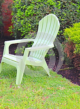 Solitary Chair on Lawn