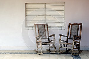 Solitary chairs in Varadero