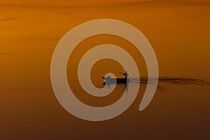 Solitary fisher at Saquarema lagoon