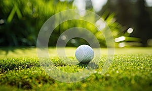The Solitary Golf Ball: A Serene Symbol of Sportsmanship and Relaxation