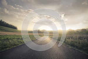 A solitary road photo