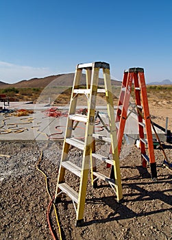 Solitary Stepladders - Vertical