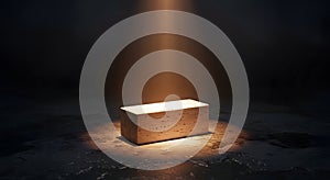 Dramatic Spotlight with Reflective Surface