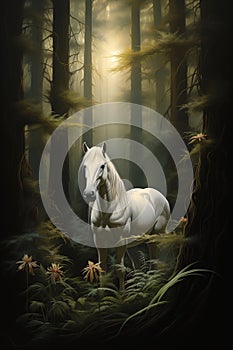 Solitary Wanderer: A Mystic Journey Through the White Horse Fore