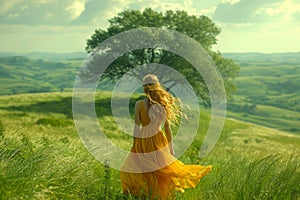 Solitude beneath the Swaying Tree.