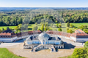 Solitude Castle Stuttgart aerial photo view from above architecture travel in Germany