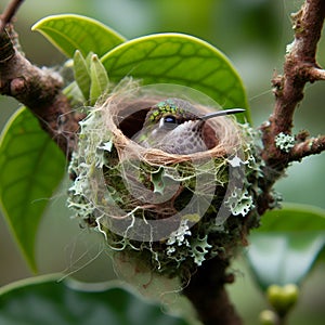 Solitude in the Nest: A Lonely Bird.