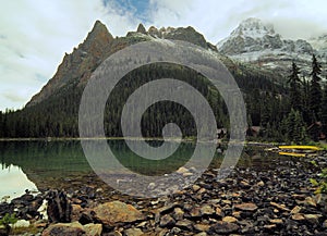 Solitude And Tranquillity In The Wilderness Of Lake O`Hara Yoho National Park