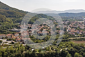 Solkan townscape in Slovenia.