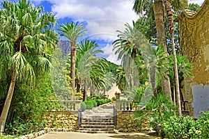 Soller garden entrance, Majorca, Spain