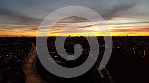 Solnedgang over amager