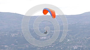 Solo Paraglide Flight