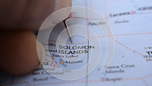 Solomon Islands Location of on The Political Map Travel Concept