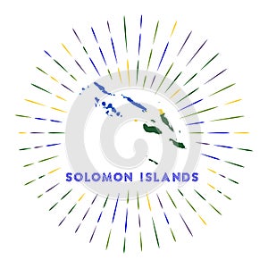Solomon Islands sunburst badge.