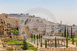 Solomon`s temple remains Jerusalem photo