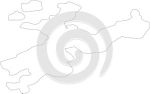 Solothurn Switzerland outline map