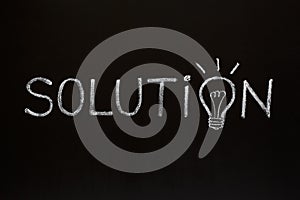 Solution concept on blackboard