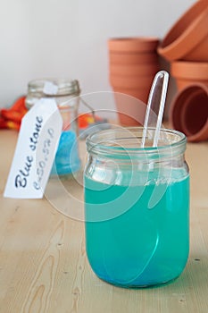 Solution of copper sulphate