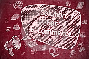 Solution For E-Commerce - Business Concept.