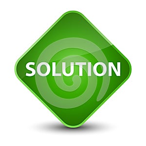 Solution elegant green diamond button