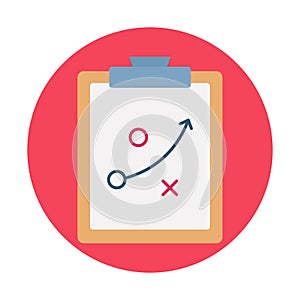 Solution flat background vector icon which can easily modify or edit