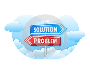 Solution and problem road sign. Answer to hard question.