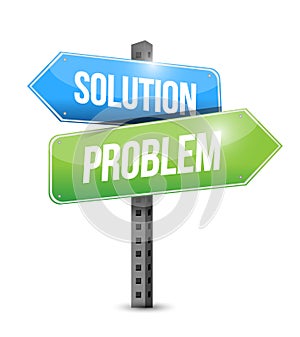 Solution, problem sign illustration design