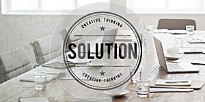 Solution Problem Solve Result Progress Concept