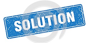 solution sign. solution grunge stamp.