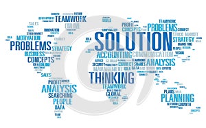 Solution Solve Problem Strategy Vision Decision Concept