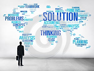 Solution Solve Problem Strategy Vision Decision Concept