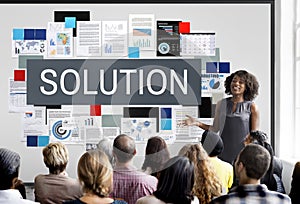 Solution Solving Problem Improvement Decision Concept photo