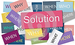 Solution Solving Problem Success Theory Concept