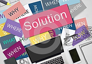 Solution Solving Problem Success Theory Concept