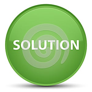 Solution special soft green round button