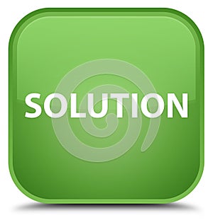 Solution special soft green square button