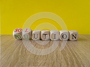 The solution to pollution symbol.